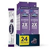 Pedialyte Fast Hydration Electrolyte Powder Packets, Grape, Hydration Drink, 24 Single-Serving Powder Packets