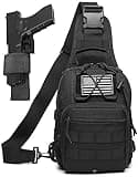 ATBP Small Tactical Sling Bag for Men with Holster Military EDC Shoulder Bag CCW Crossbody Bag 7 Liters