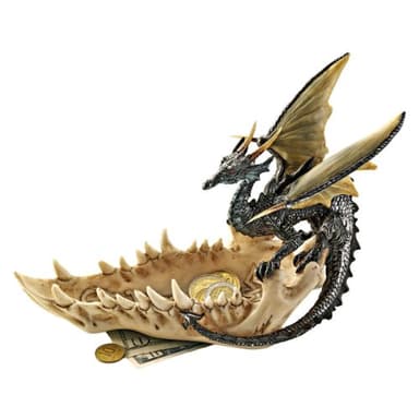 Design Toscano Jaw of the Dragon Offering Dish.