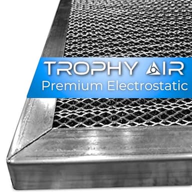 Trophy Air Washable & Reusable Electrostatic HVAC AC/Furnace Air Filter, Lasts a Lifetime, 6 Stage Permanent Air Filter, Healthier Home or Office, Made in The USA - Increases Airflow (14x14x1)