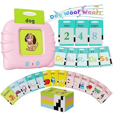 Aullsaty Toddler Toys Talking Flash Cards for 1 2 3 4 5 6 Year Old Boys and Girls, Autism Sensory Toys for Autistic Children, Learning Educational Montessori Speech Therapy 248 Sight Words Kids Gifts