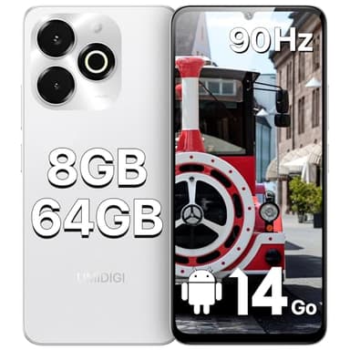 UMIDIGI G9X Unlocked Cell Phone,6.75" 90Hz Display Smart Phone,Android 14,5000mAh,Octa-Core 8(4+4)+64GB 1TB,Face ID Unlock,4G Dual SIM Phone,GPS,FM Radio,Show captions,Unlocked Android Phones