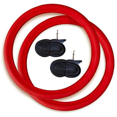 Tannus Armour Tire Inserts, 2 No Flat Bicycle Tire Inserts with 2 Tubes | Puncture Proof Bike Tube Protector, Stops Flats from Thorns and Pinching (26" x 1.95-2.5", Presta)