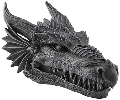 Design Toscano Stryker the Smoking Dragon Sculptural Incense Box