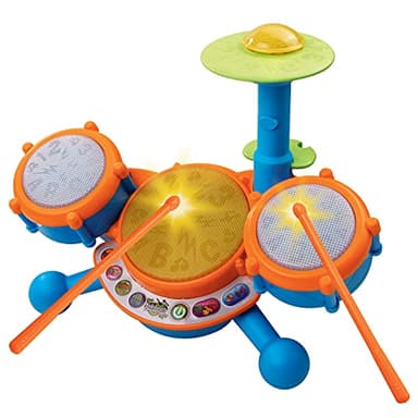 VTech KidiBeats Drum Set (Frustration Free Packaging), Orange