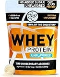 TGS Nutrition Whey Protein Powder Unflavored, Unsweetened, Keto Friendly - 2lb - Low Carb, Low Calorie, No Soy, Made in USA