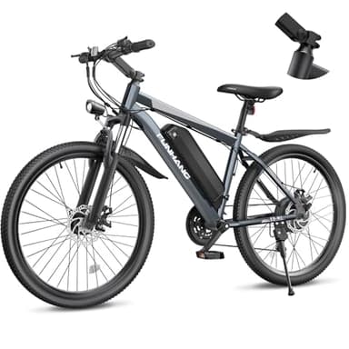 Electric Bike for Adults, 26'' 1000W Peak Ebike, Up to 50 Miles 21.7MPH Electric Mountain Bike with 48V Removable Battery, Adjustable Stem, Lockable Suspension Fork, 21-Speed, UL 2849 Certified